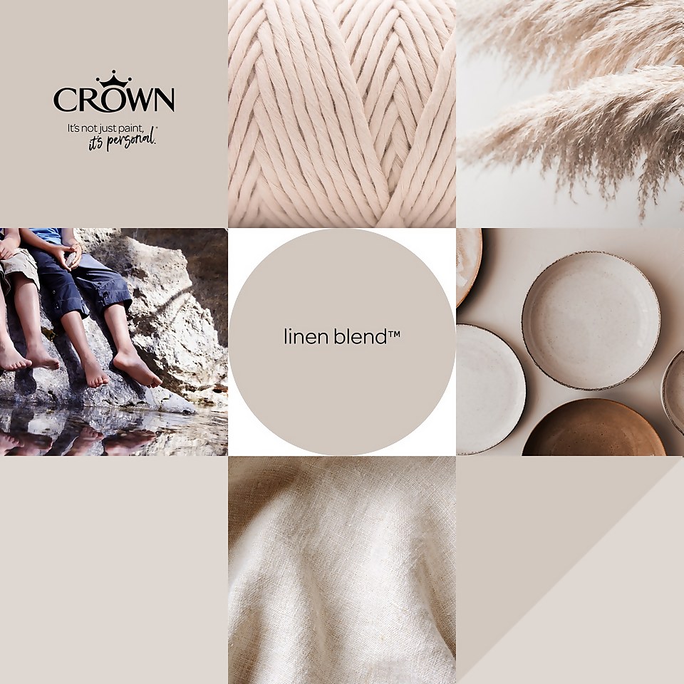 Crown Silk Emulsion Paint Linen Blend - 2.5L