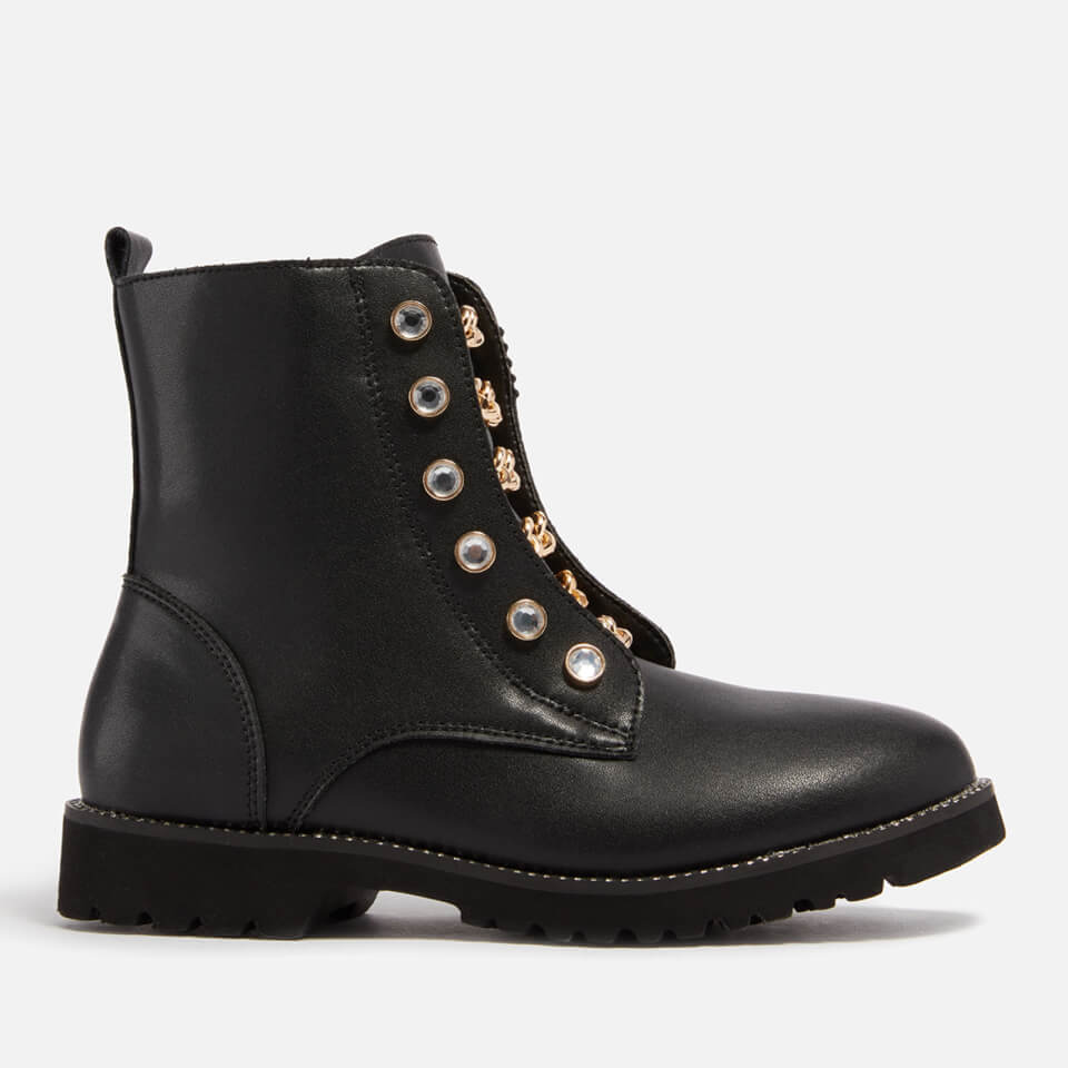 Kurt Geiger London Mini Bax Chain Leather Boots