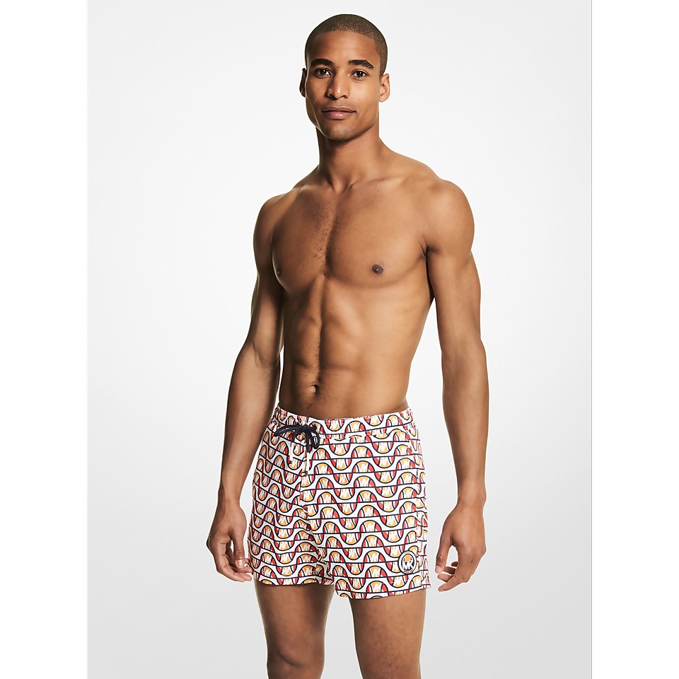 MK X ellesse Logo Badehose