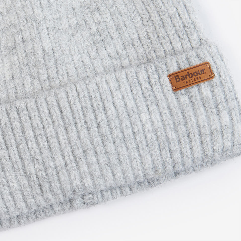 Barbour Pendle Logo-Detailed Ribbed-Knit Beanie