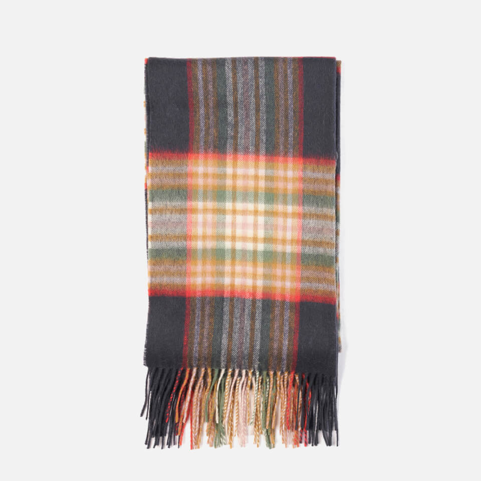 Barbour Lonnen Checked Wool Scarf