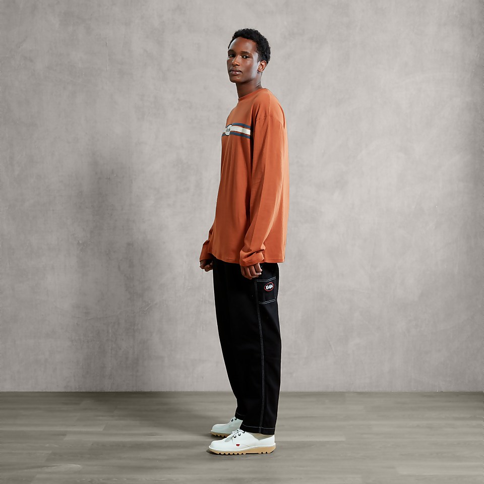 Men's Rust Long Sleeve Shirt - Brown