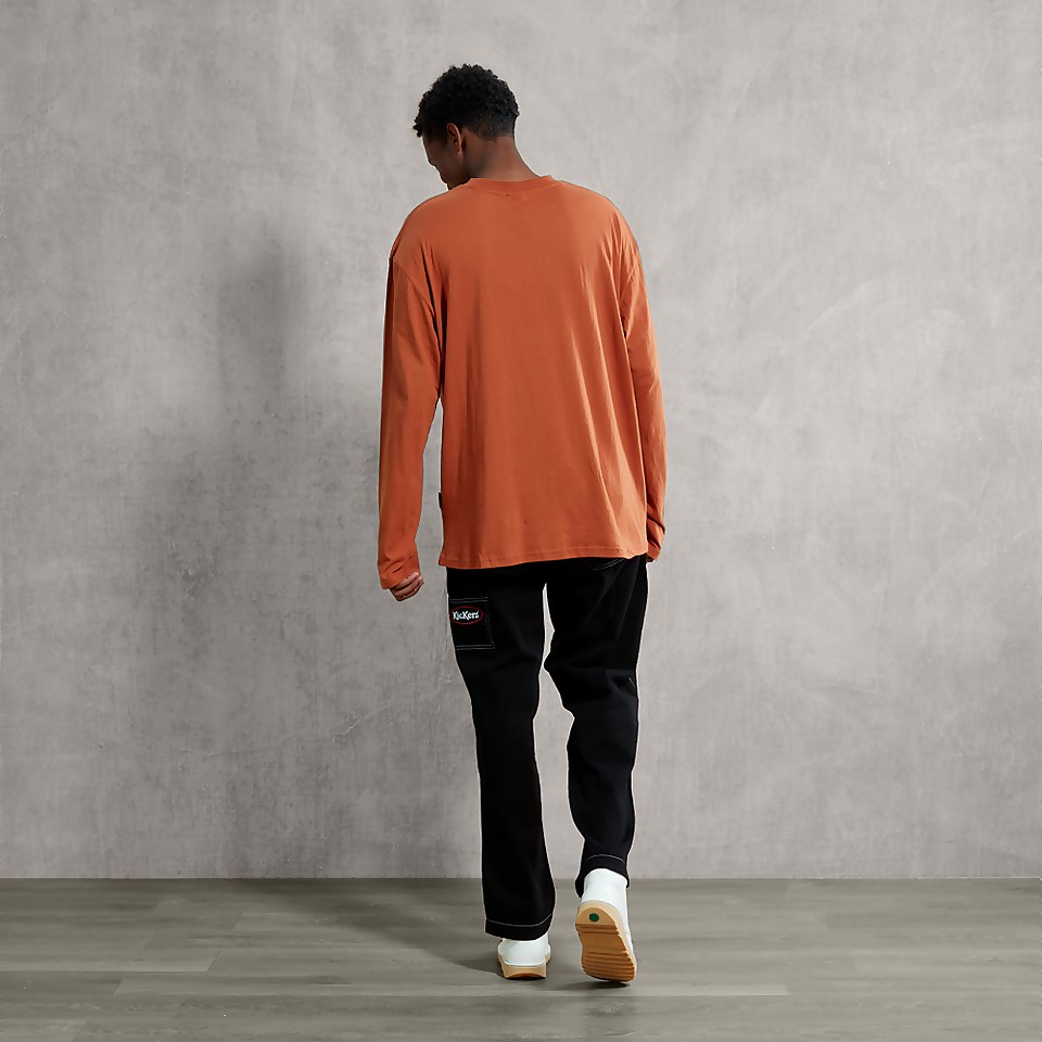 Men's Rust Long Sleeve Shirt - Brown