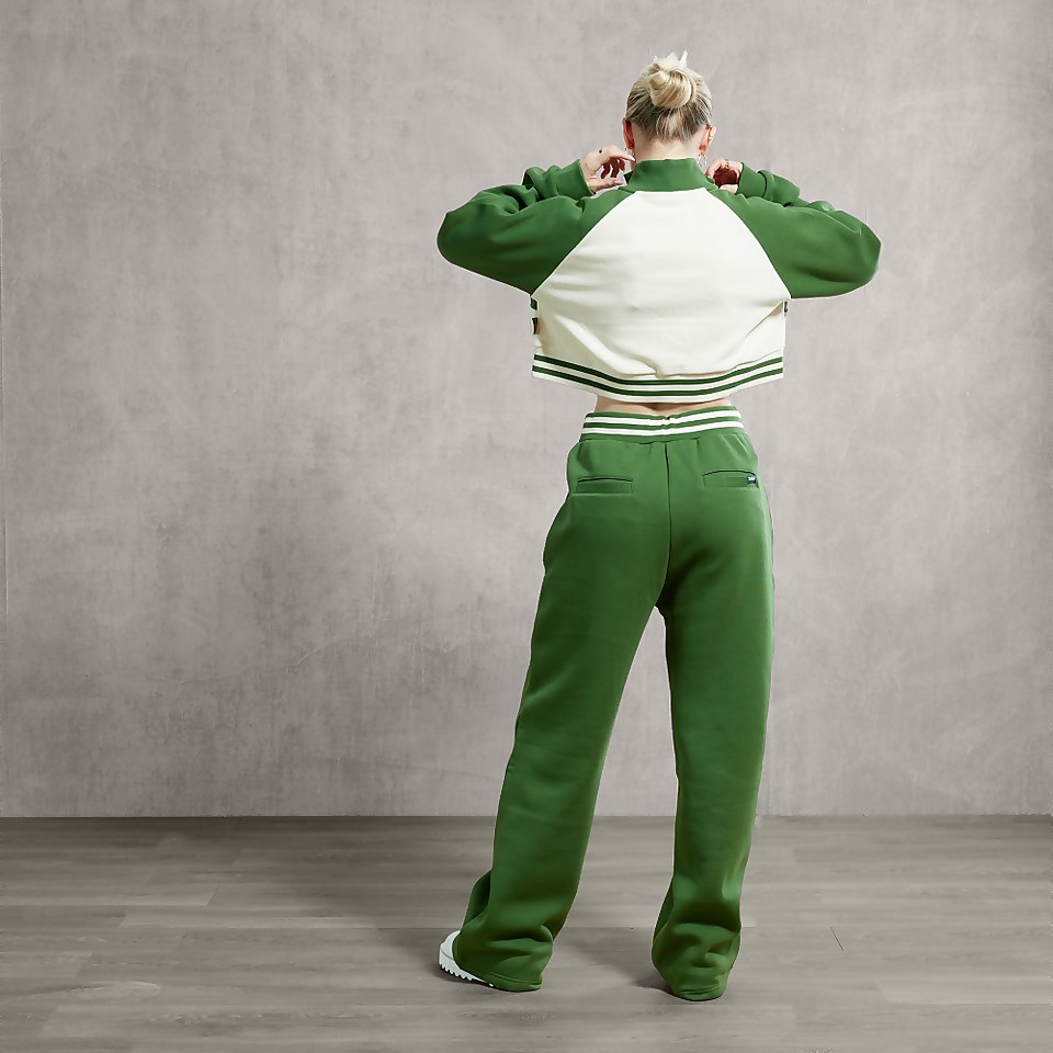 Women's Sweatshirt Fleece Mock Neck Green
