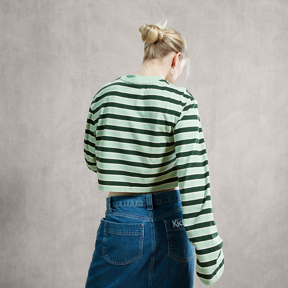 Women's Oversized Long Sleeve T-Shirt Green