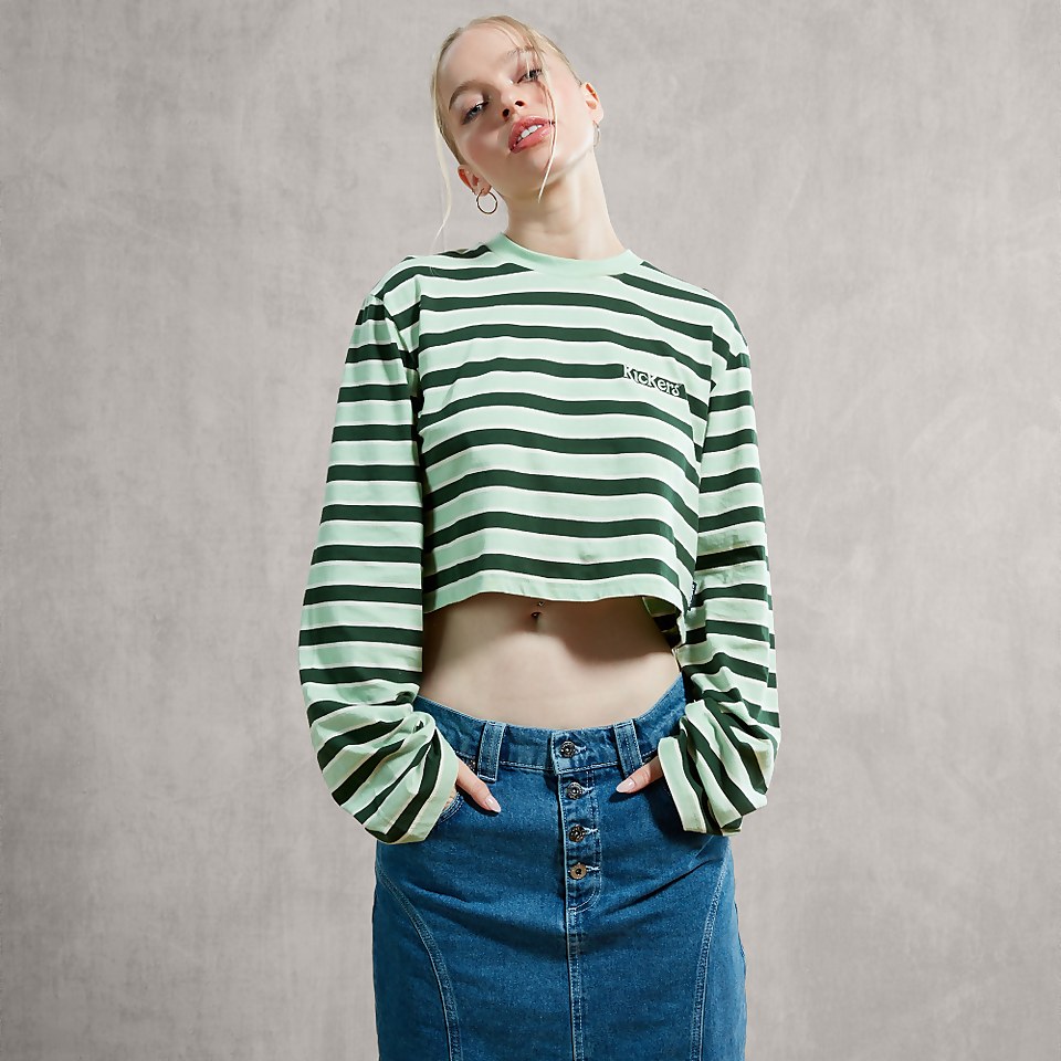 Women's Oversized Long Sleeve T-Shirt Green
