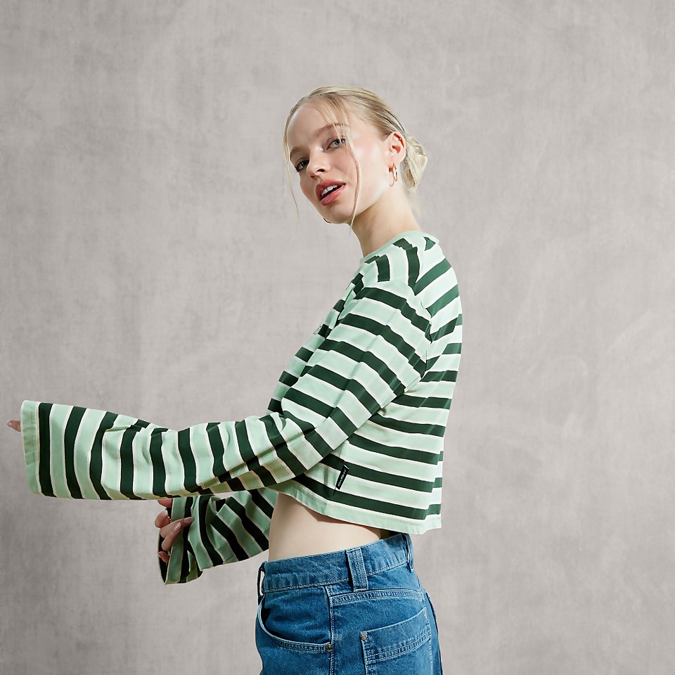 Women's Oversized Long Sleeve T-Shirt Green