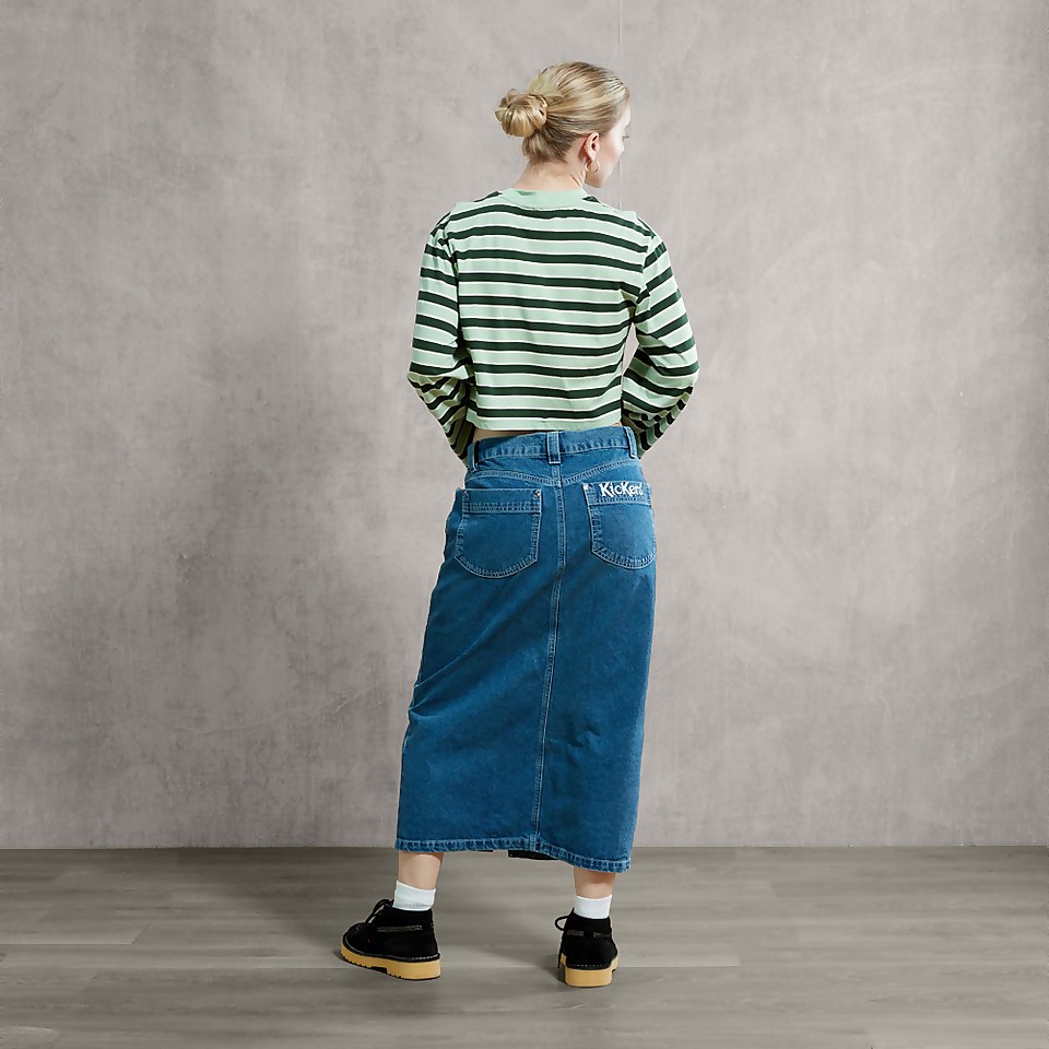 Women's Oversized Long Sleeve T-Shirt Green
