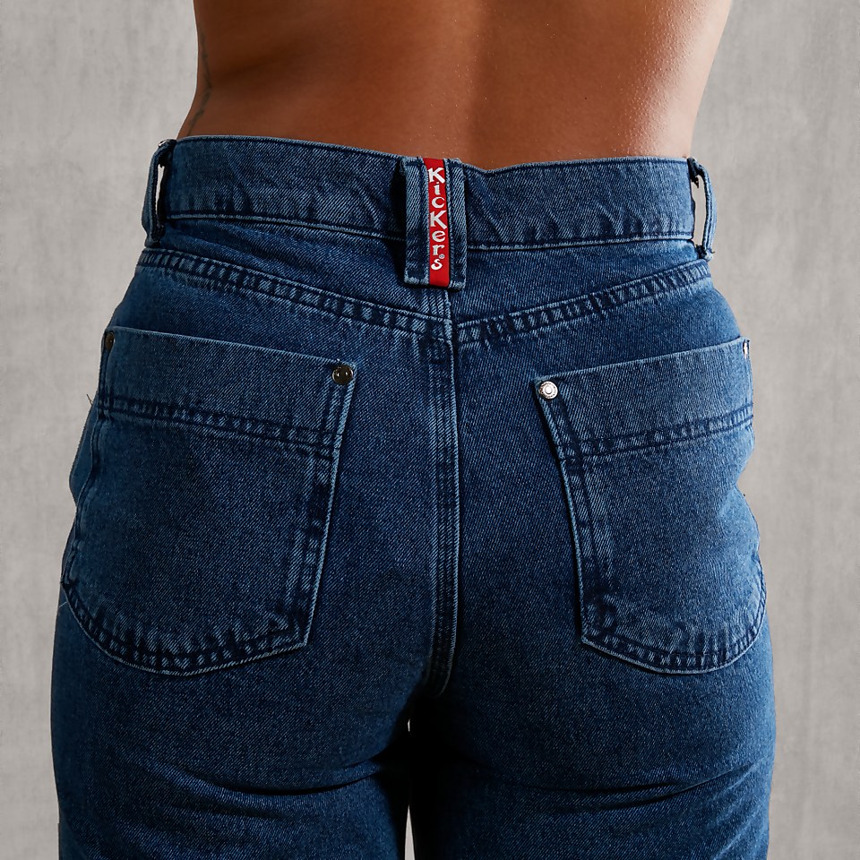 Women's Denim Baggy Jean Indigo Wash Blue