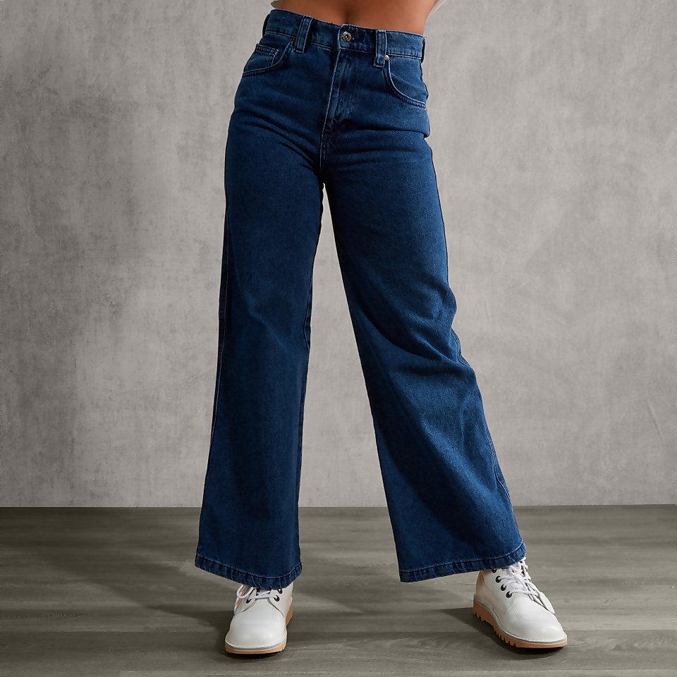 Women's Denim Baggy Jean Indigo Wash Blue