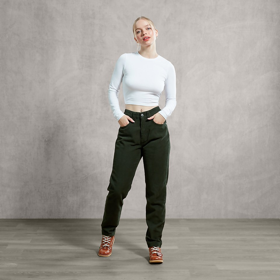 Women's Cord Trousers Green