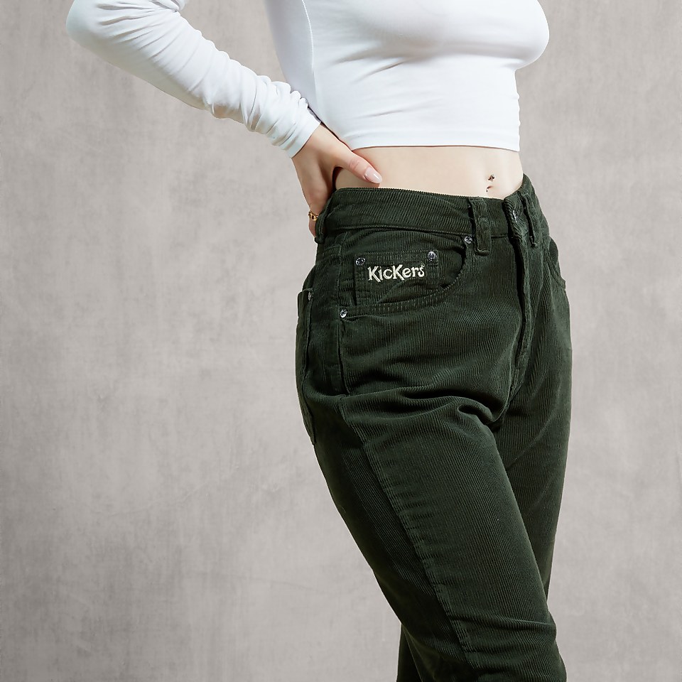 Women's Cord Trousers Green