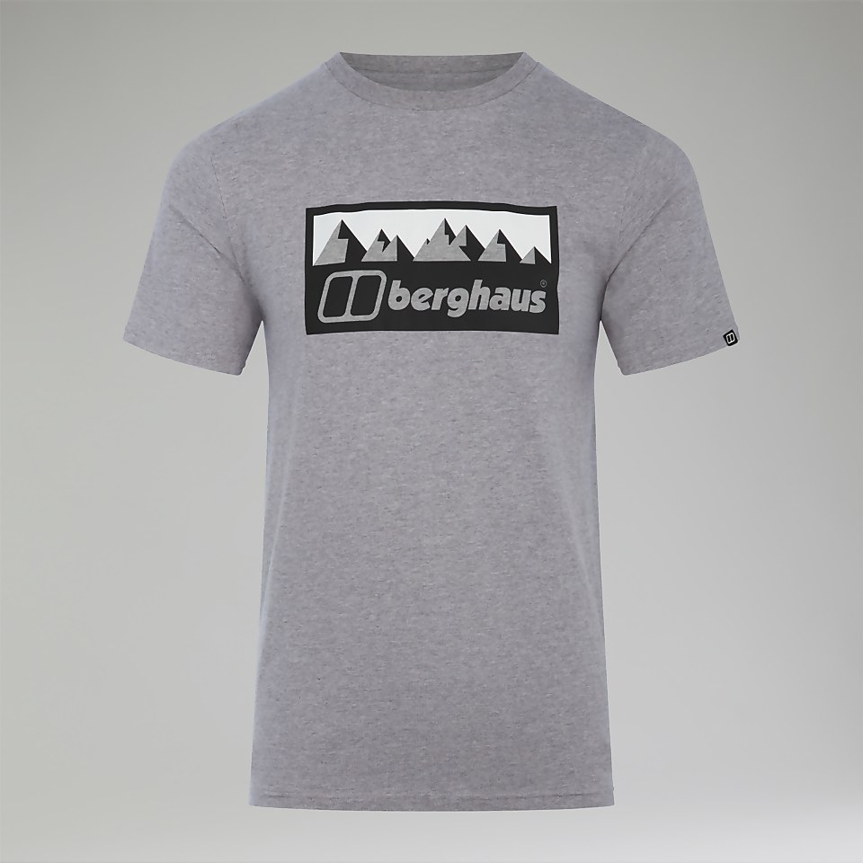 Men's Grey Fangs Peak Short Sleeve Tee Dark Grey