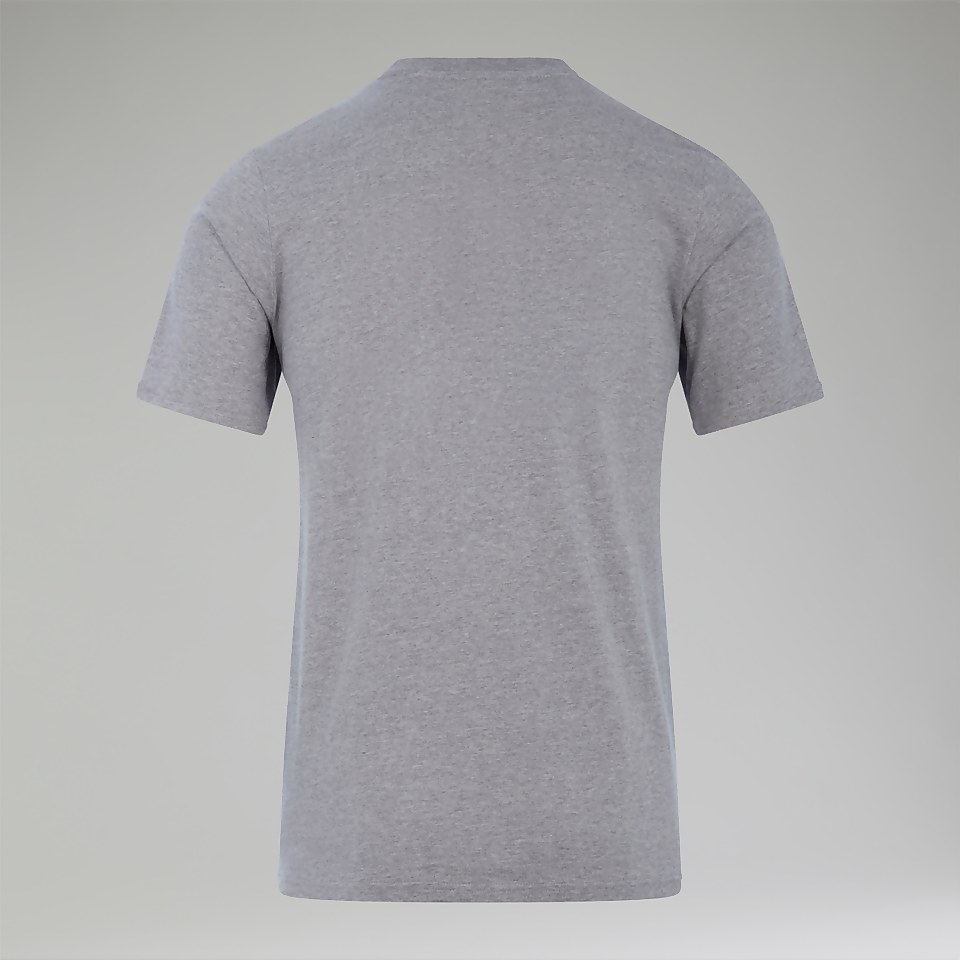 Men's Grey Fangs Peak Short Sleeve Tee Dark Grey