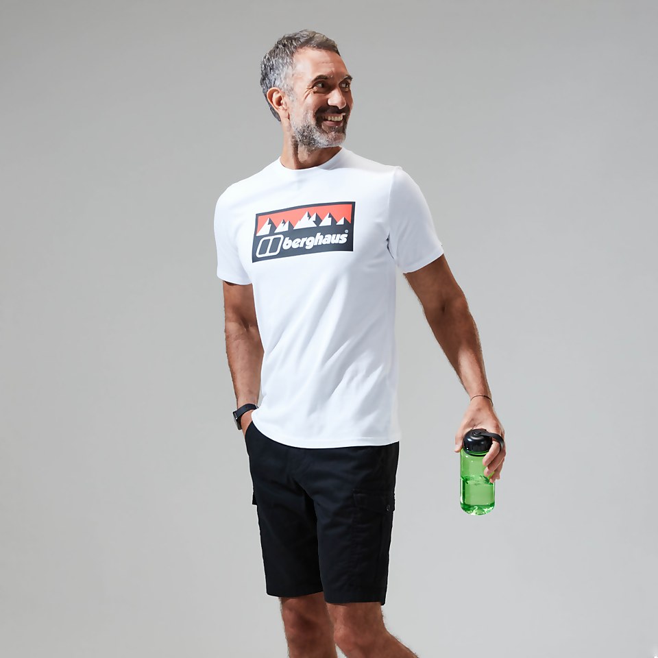 Grey Fangs Peak Short Sleeve Tee für Herren - Weiß