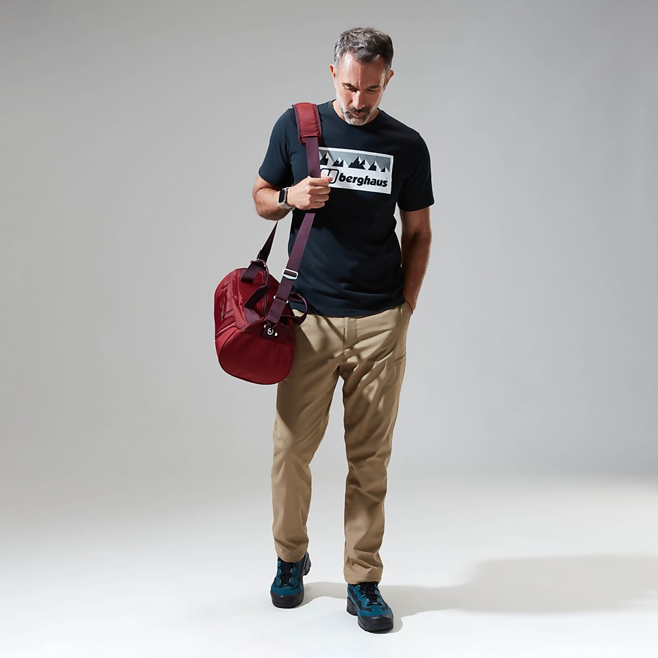 Men's Grey Fangs Peak Short Sleeve Tee Black