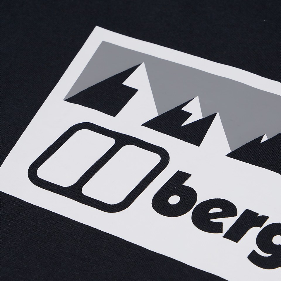 Men's Grey Fangs Peak Short Sleeve Tee Black