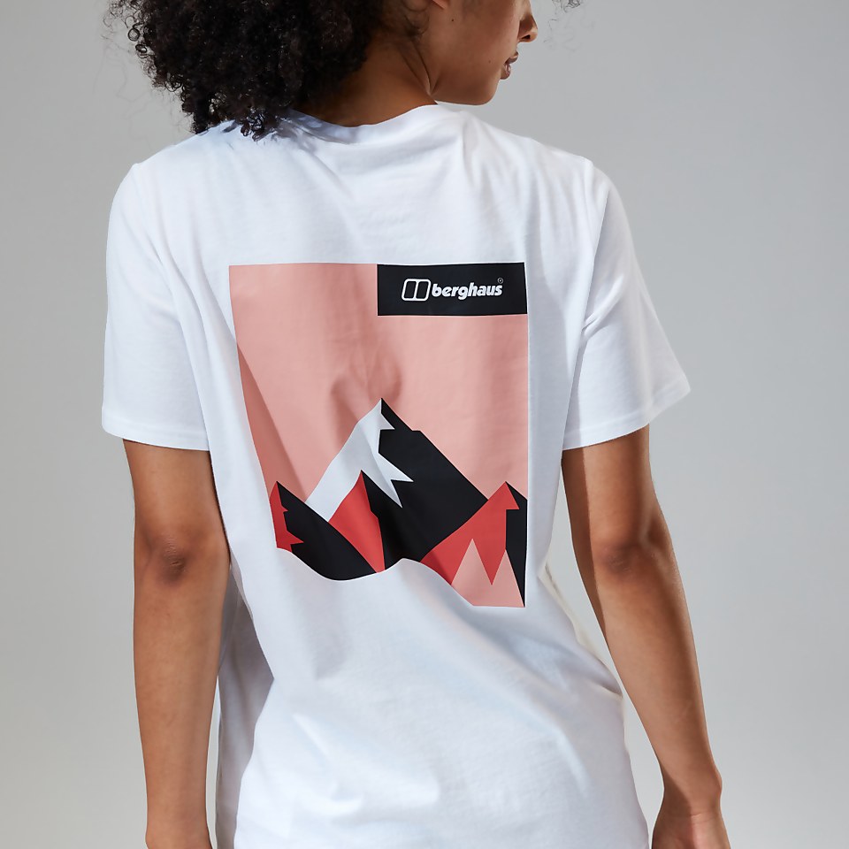 Women's Boyfriend Dolomites MTN Short Sleeve Tee White