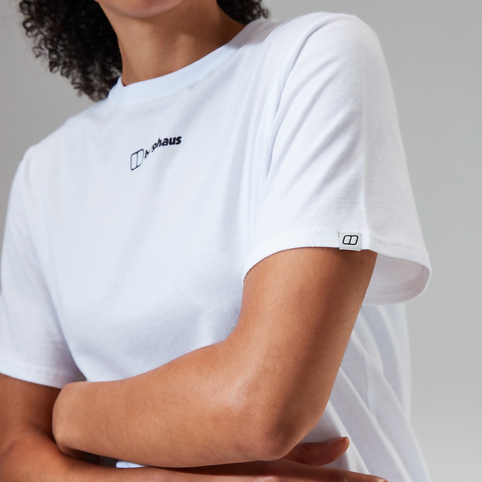 Women's Boyfriend Dolomites MTN Short Sleeve Tee White