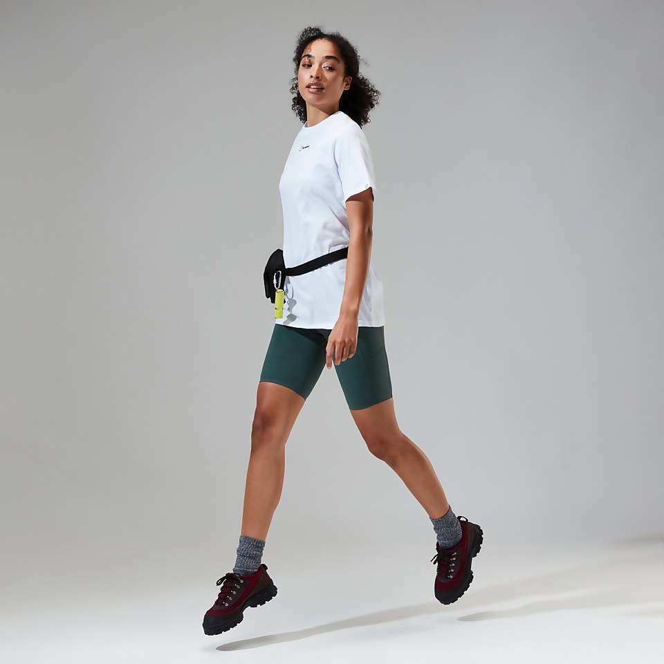 Women's Boyfriend Dolomites MTN Short Sleeve Tee White