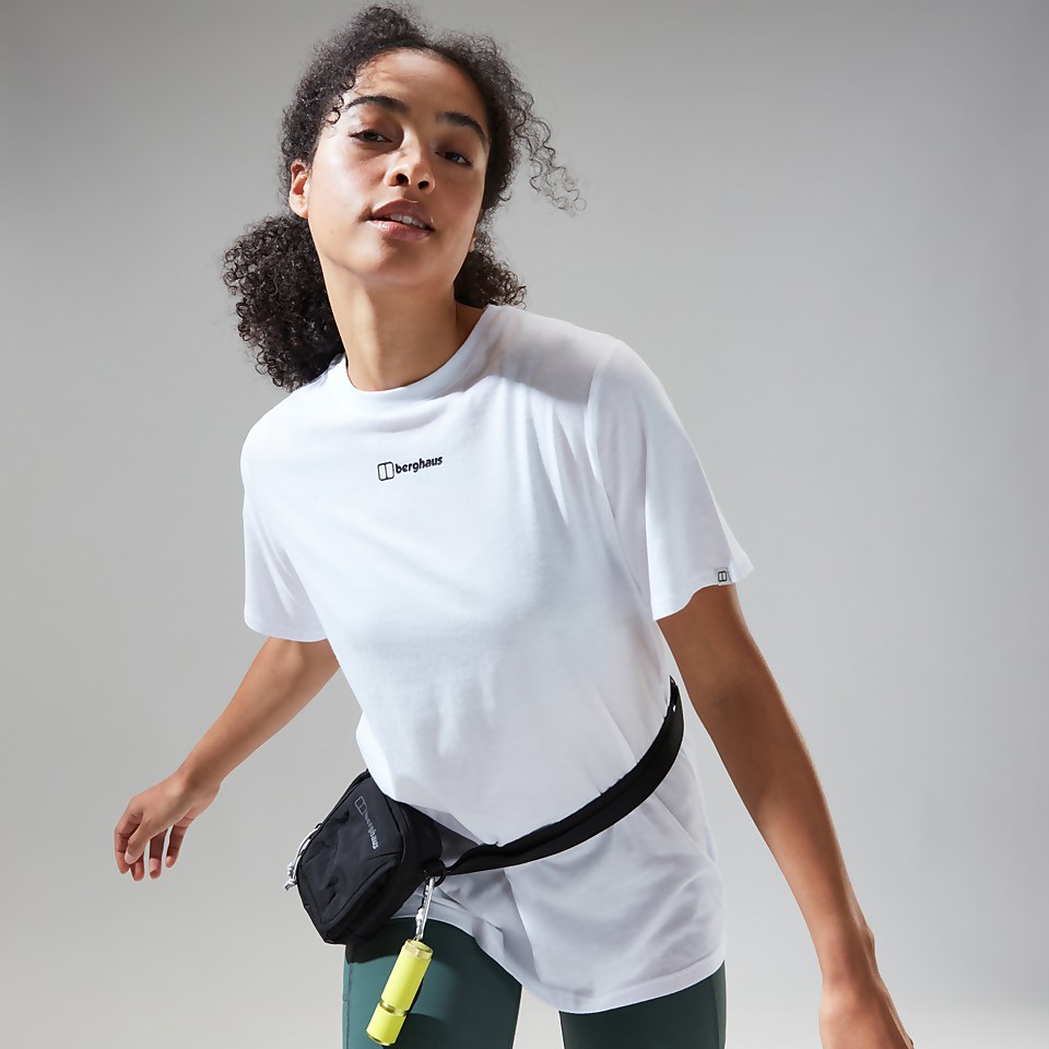 Women's Boyfriend Dolomites MTN Short Sleeve Tee White