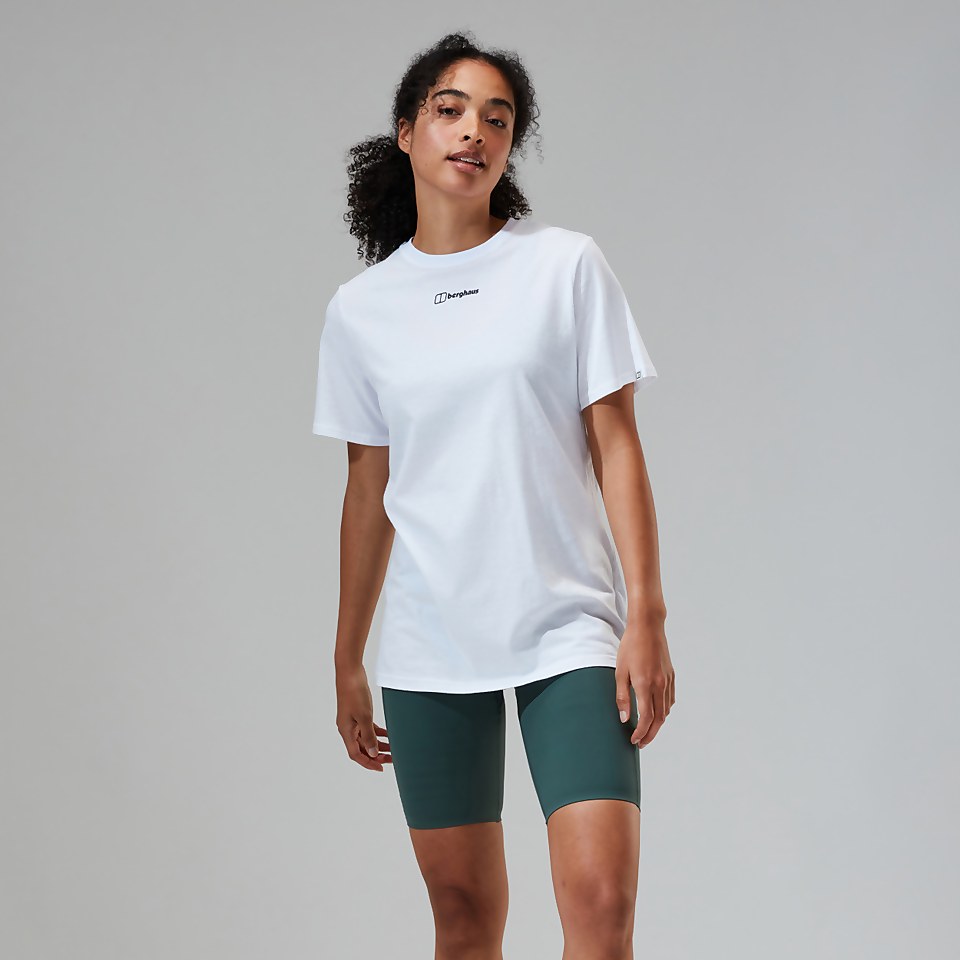Women's Boyfriend Dolomites MTN Short Sleeve Tee White