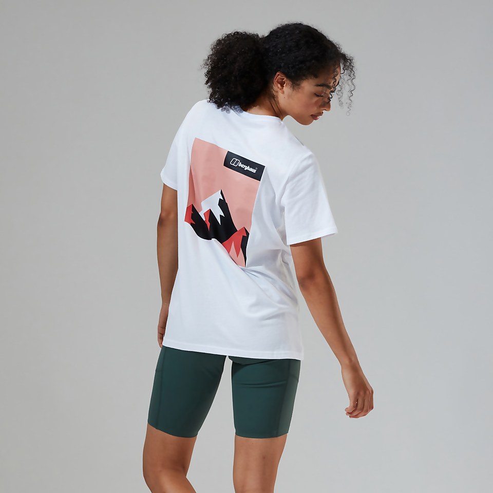 Women's Boyfriend Dolomites MTN Short Sleeve Tee White