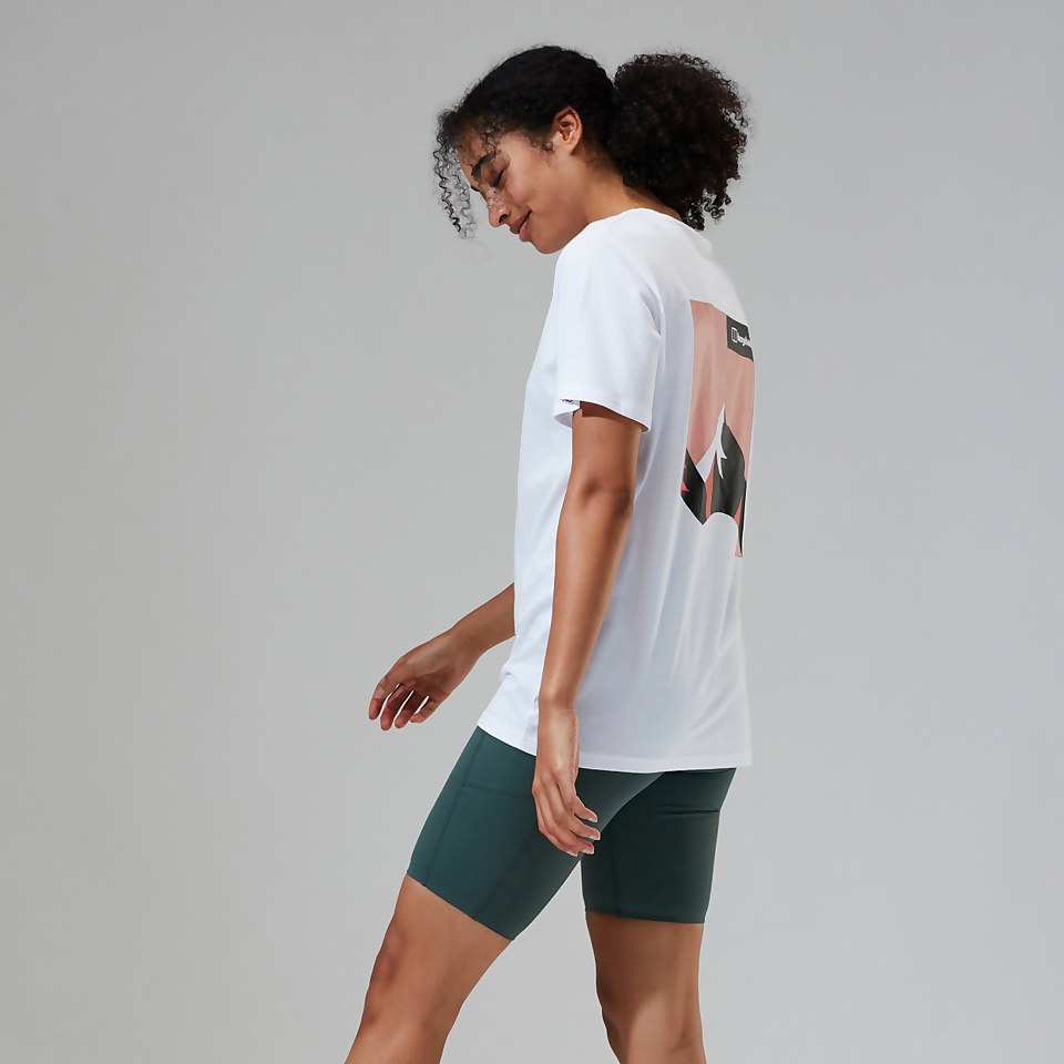 Women's Boyfriend Dolomites MTN Short Sleeve Tee White