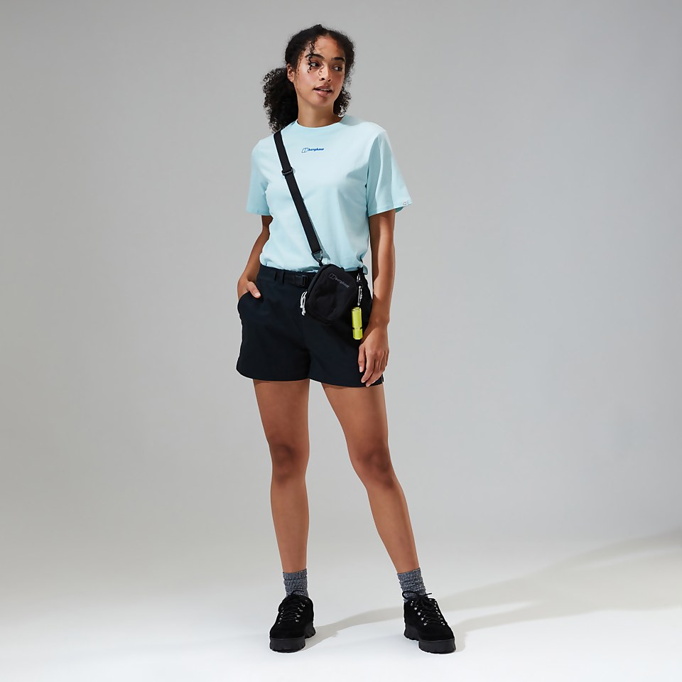 Women's Boyfriend Dolomites MTN Short Sleeve Tee Light Blue
