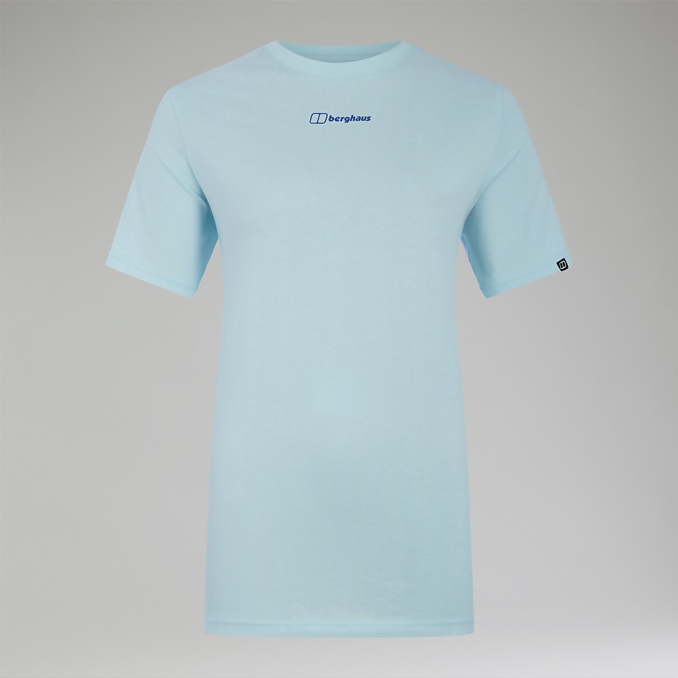 Women's Boyfriend Dolomites MTN Short Sleeve Tee Light Blue
