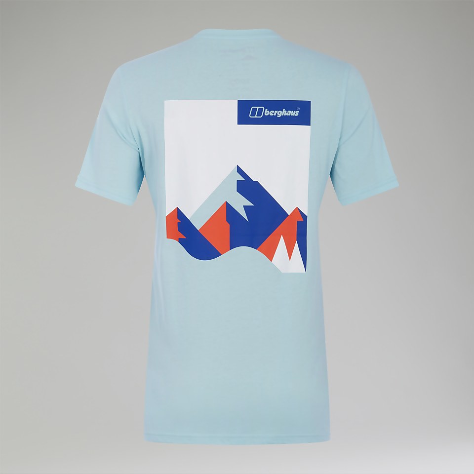 Women's Boyfriend Dolomites MTN Short Sleeve Tee Light Blue