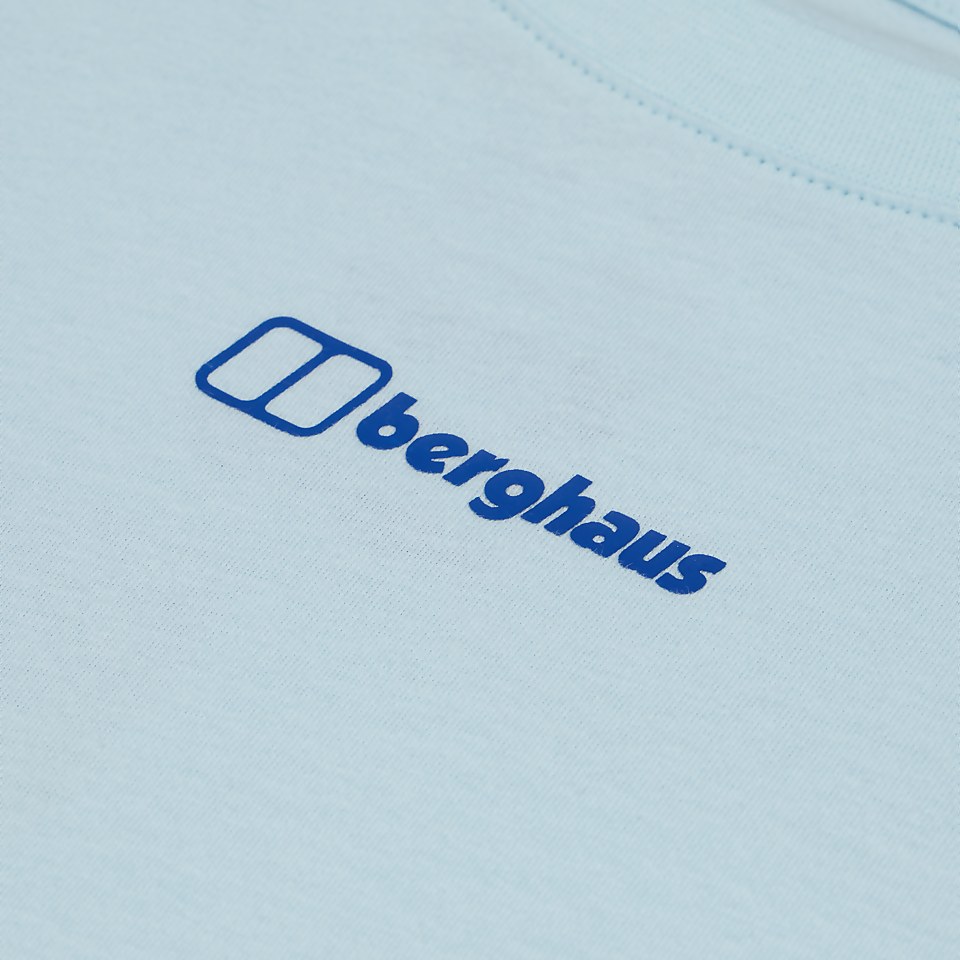 Women's Boyfriend Dolomites MTN Short Sleeve Tee Light Blue