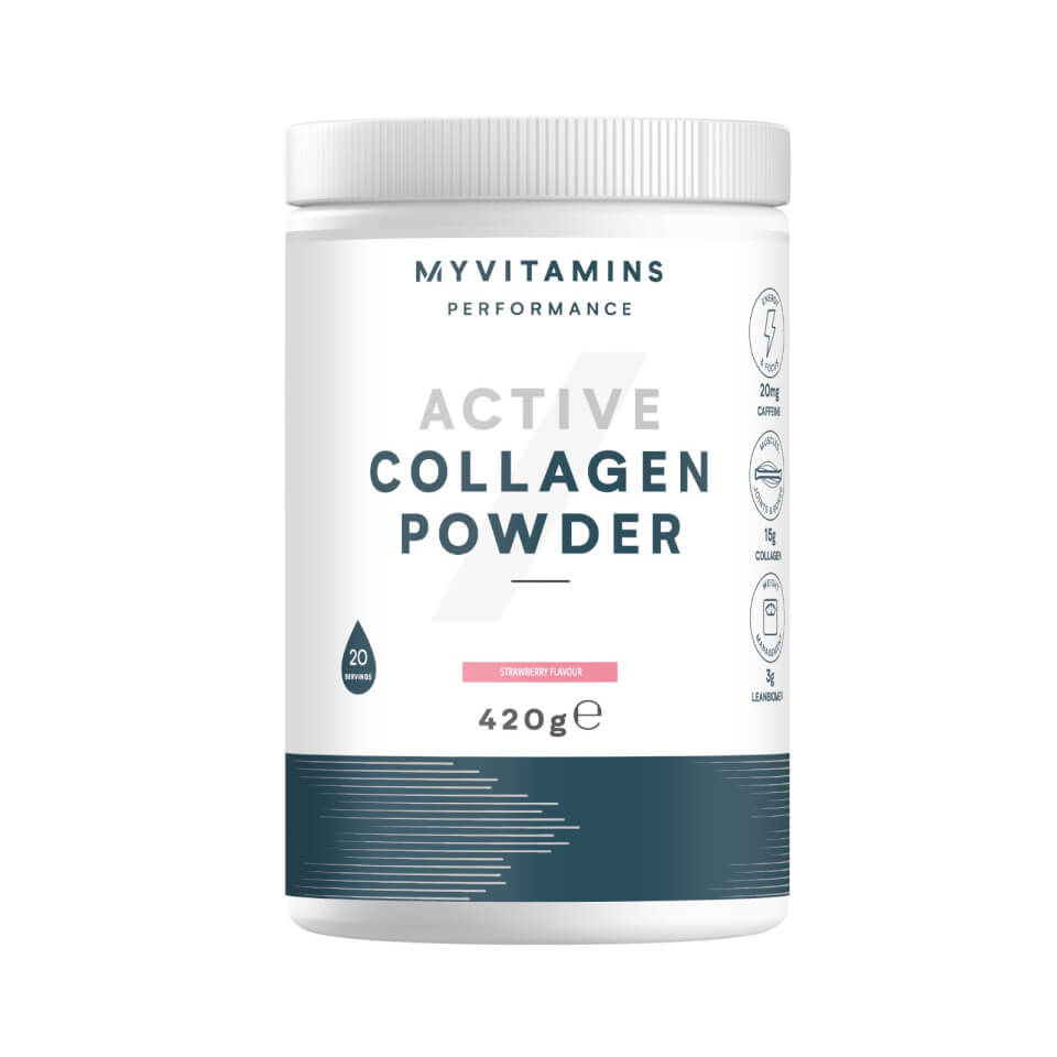 Myvitamins Active Collagen, Strawberry, 20 Servings