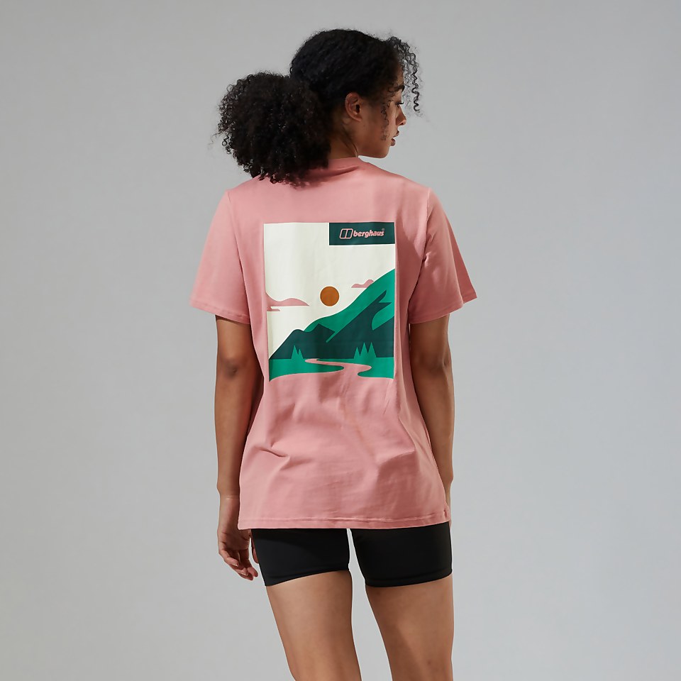 Women's Boyfriend Buttermere Short Sleeve Tee Pink