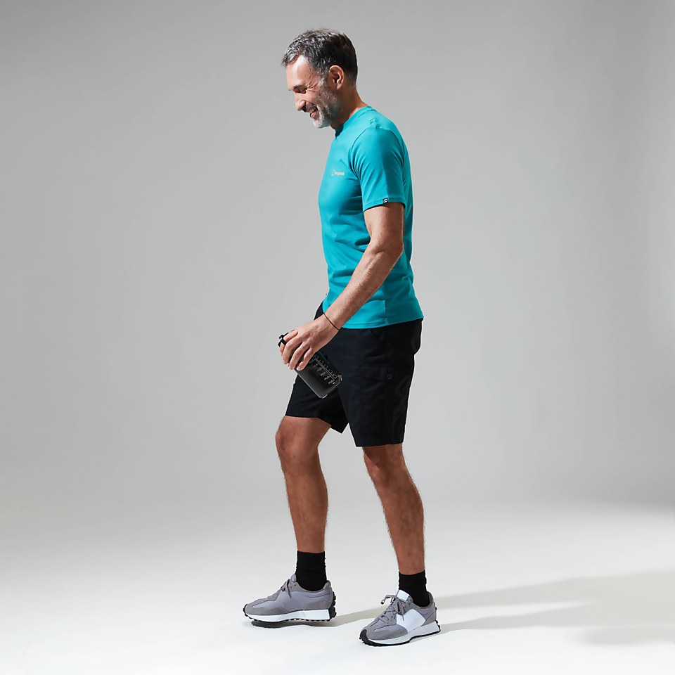 Men's Snowdon Colour Logo Short Sleeve Tee Dark Turquoise
