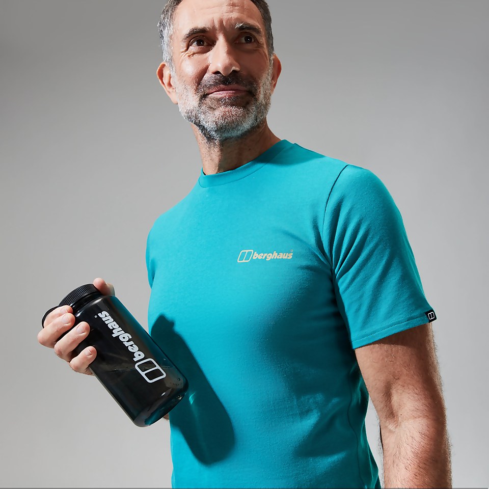 Men's Snowdon Colour Logo Short Sleeve Tee Dark Turquoise