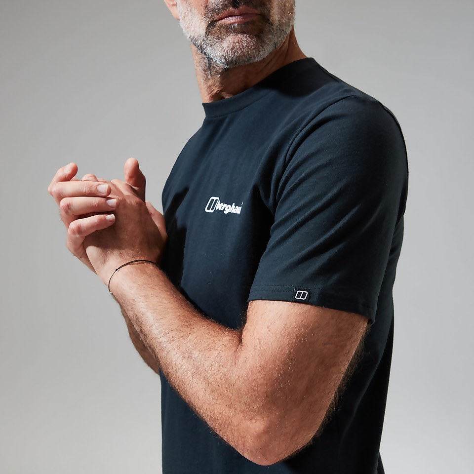 Snowdon Colour Logo Short Sleeve Tee für Herren - Schwarz