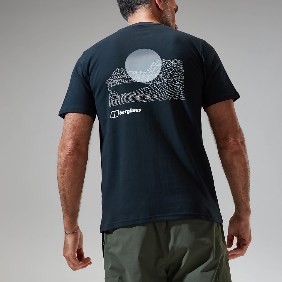 Snowdon Colour Logo Short Sleeve Tee für Herren - Schwarz