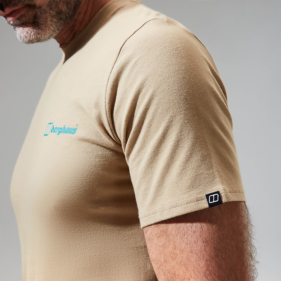 Snowdon Colour Logo Short Sleeve Tee für Herren - Naturfarben