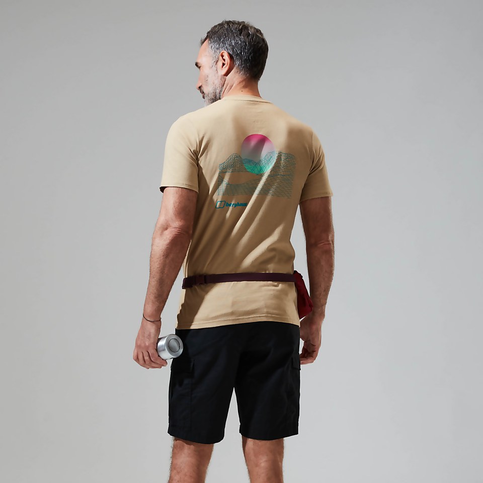 Snowdon Colour Logo Short Sleeve Tee für Herren - Naturfarben