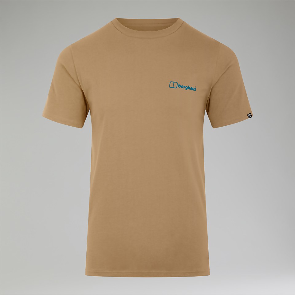 Snowdon Colour Logo Short Sleeve Tee für Herren - Naturfarben