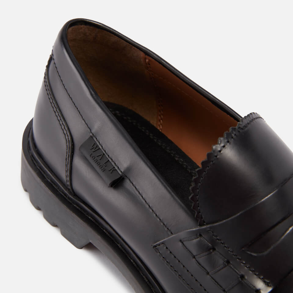 Walk London Milano Leather Saddle Loafers
