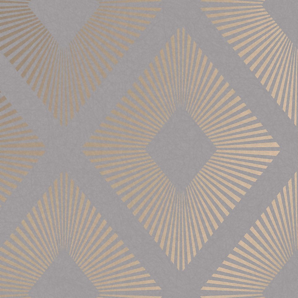 Next Deco Triangle Grey Wallpaper