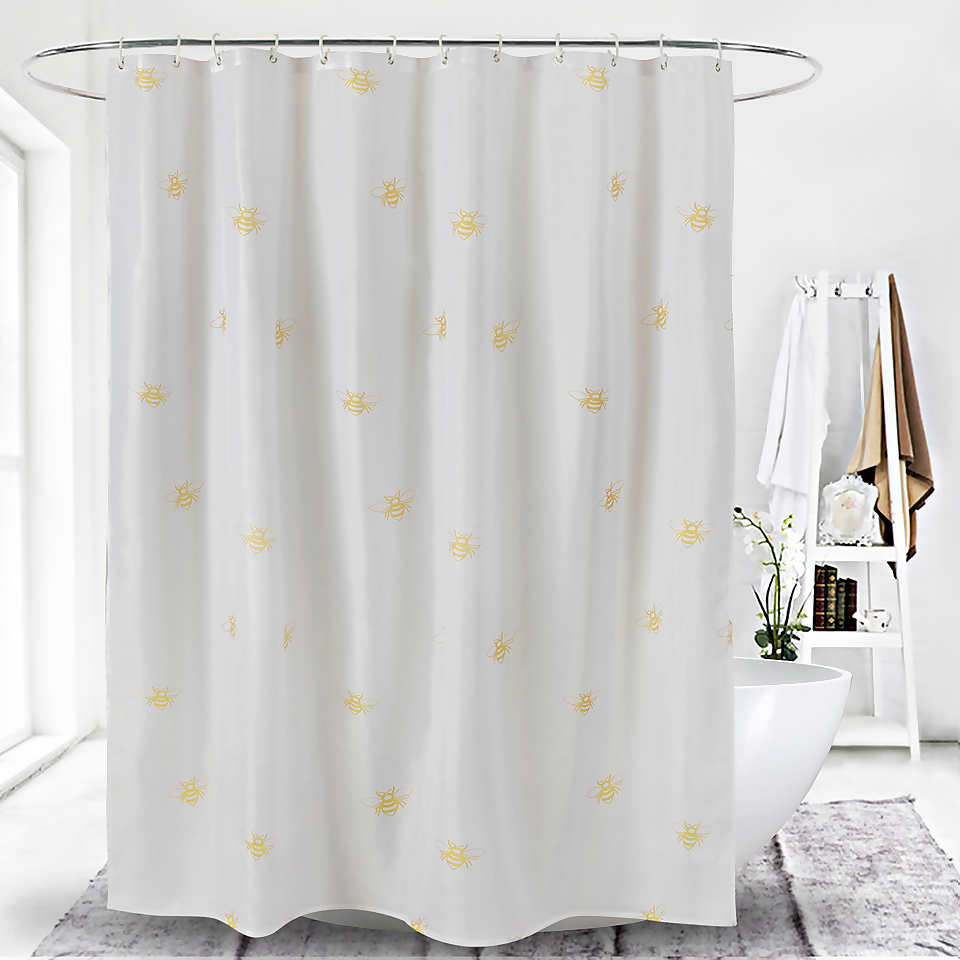 Homebase Honey Bee Shower Curtain