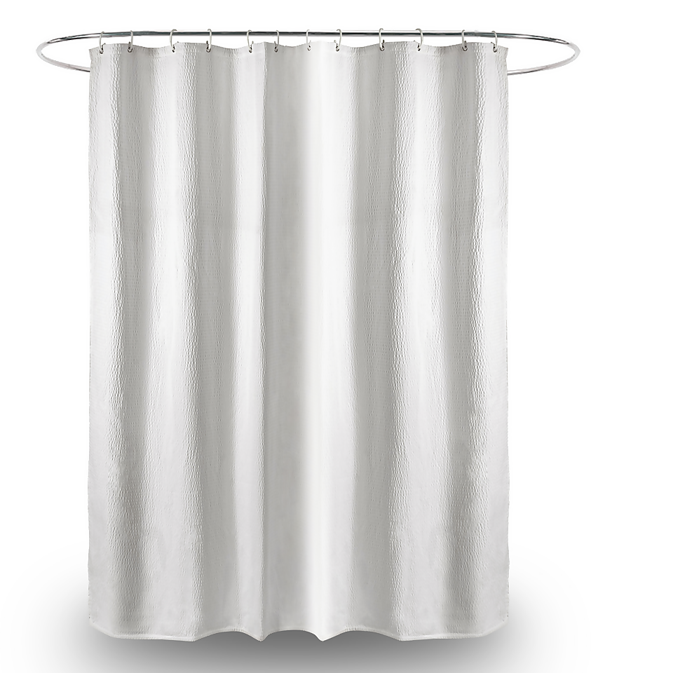 Homebase Textured Premium Shower Curtain