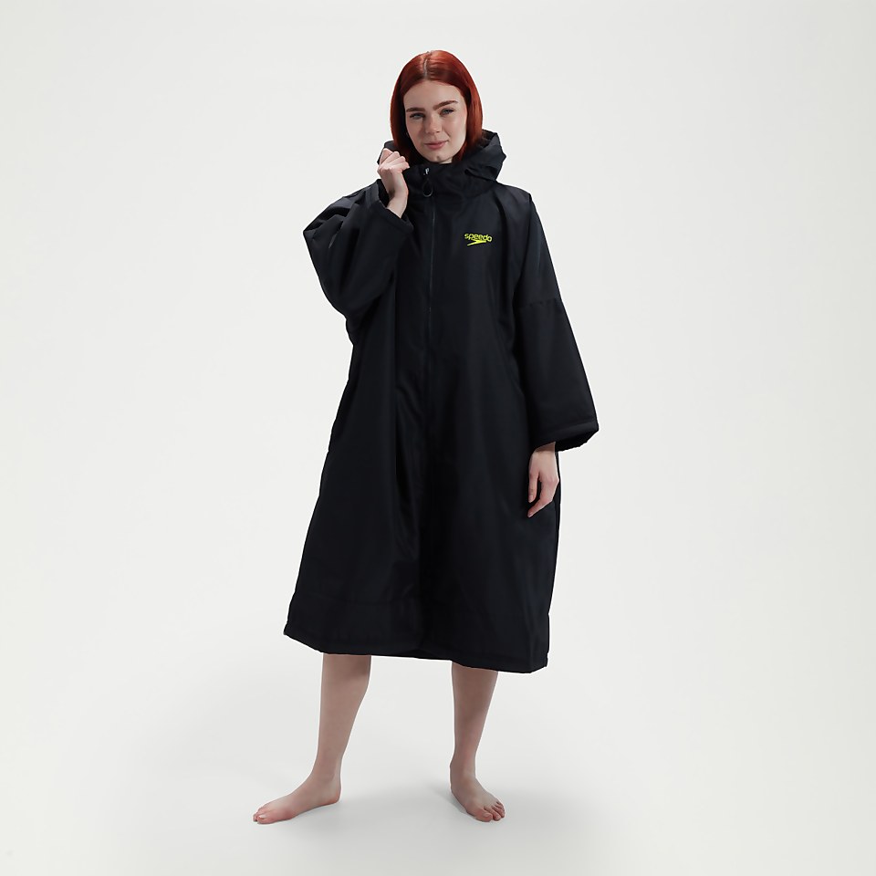 Adult Thermal Dry Change Robe Black/Green