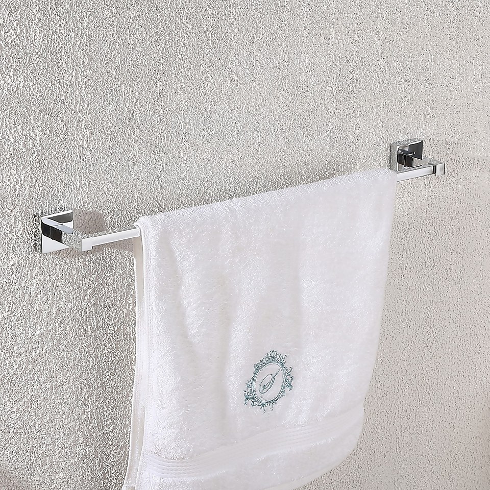 Homebase Towel Bar Square - Chrome
