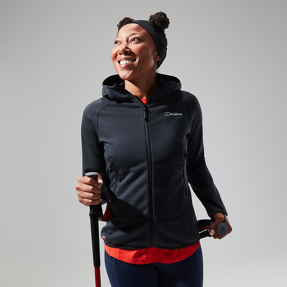 Heuberg Hoodie für Damen - Schwarz/Grau