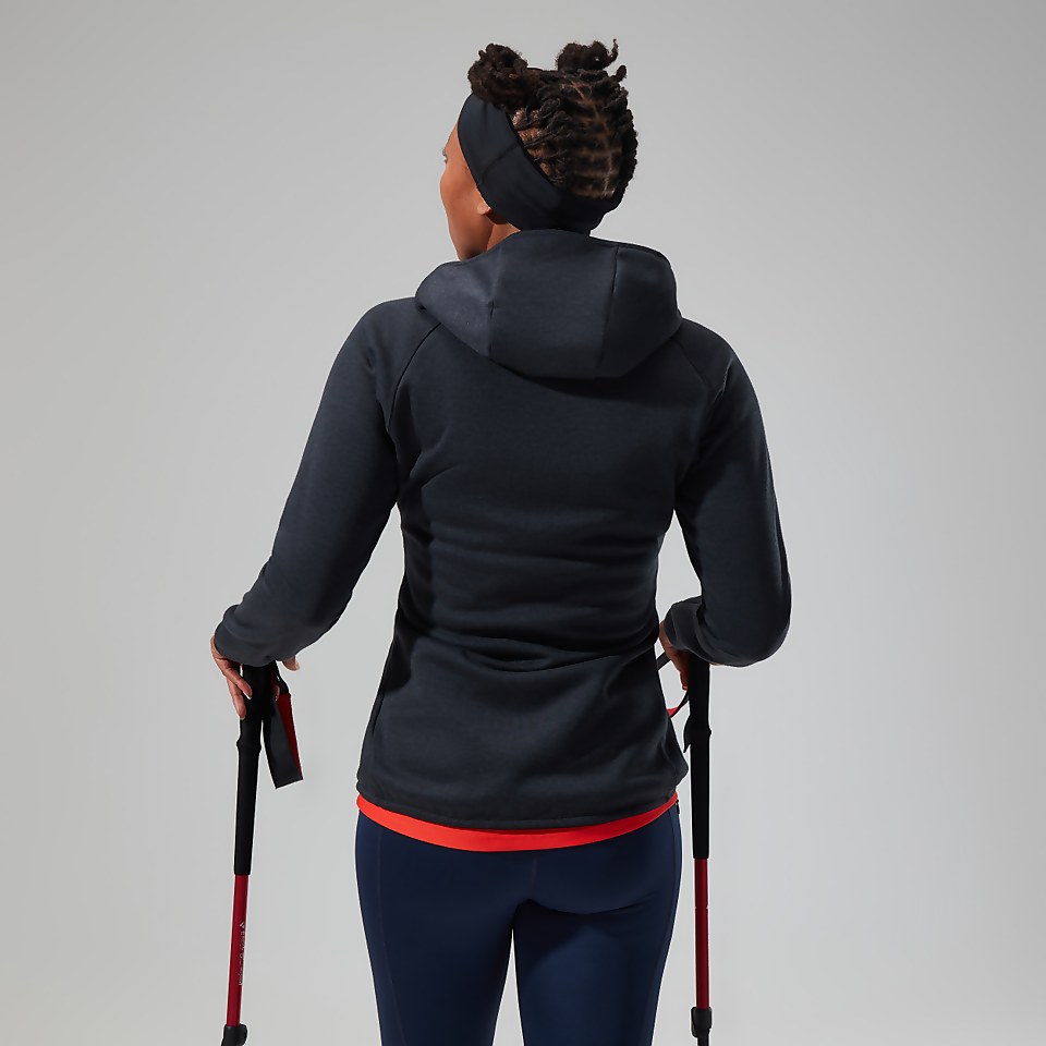 Heuberg Hoodie für Damen - Schwarz/Grau