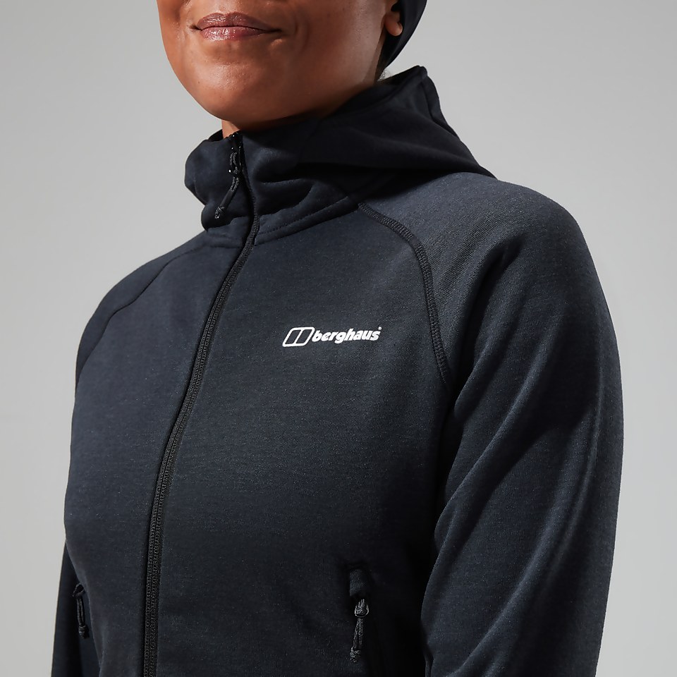 Heuberg Hoodie für Damen - Schwarz/Grau